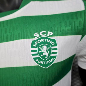 Camisa Sporting Lisboa I (Home) 25/26 - Jogador Masculina - Verde e Branco