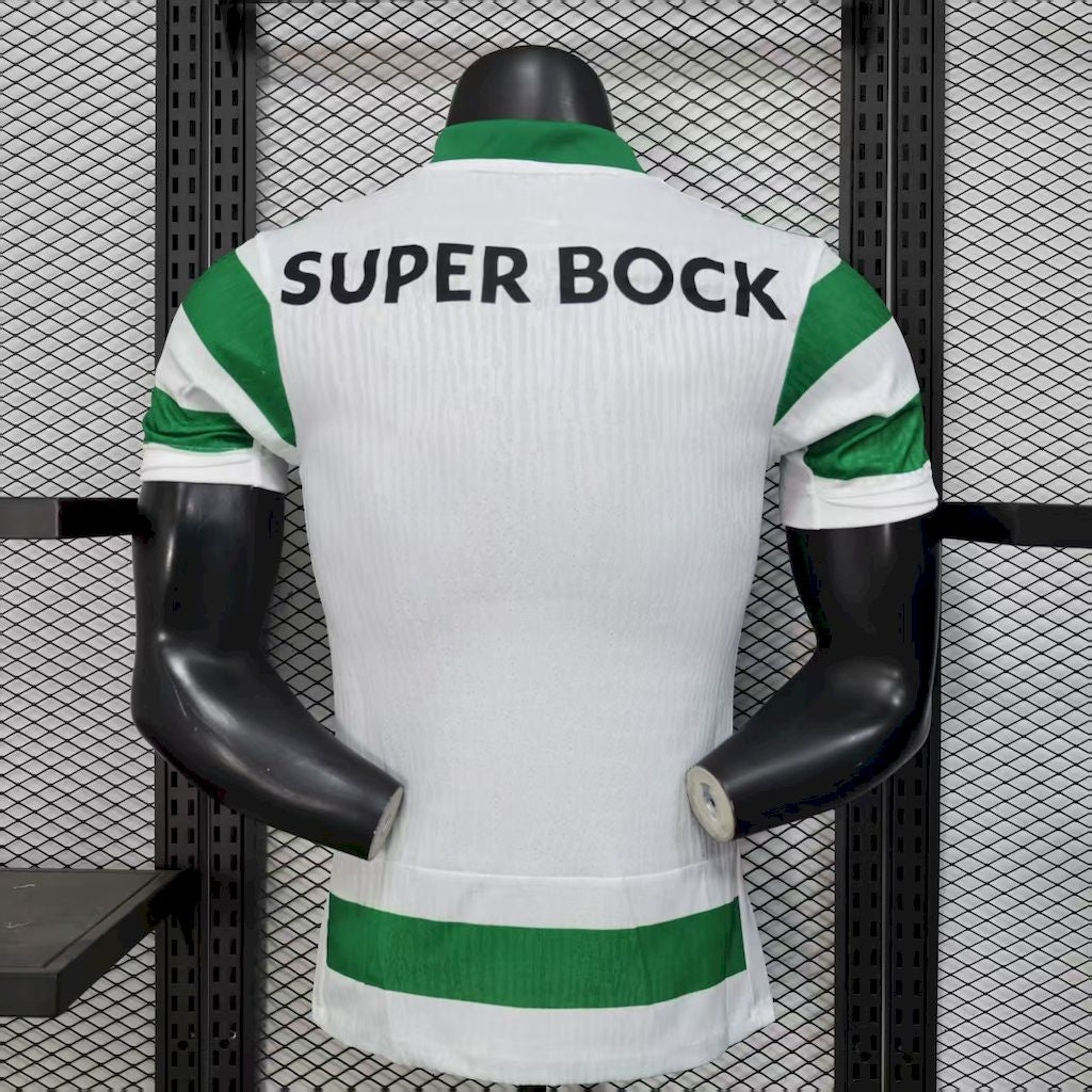 Camisa Sporting Lisboa I (Home) 25/26 - Jogador Masculina - Verde e Branco