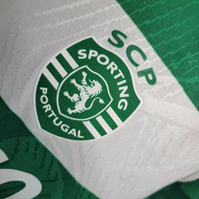 Camisa Sporting I (Home) 23/24 - Jogador Masculina - Verde e Branco
