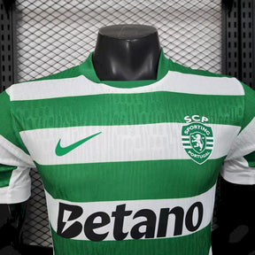 Camisa Sporting Lisboa I (Home) 25/26 - Jogador Masculina - Verde e Branco