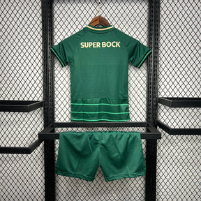 Conjunto Infantil Sporting away 24/25