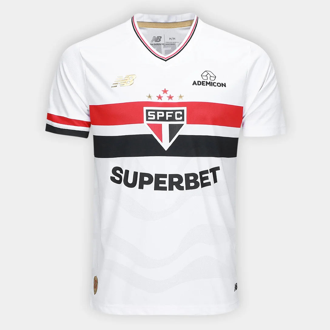 Camisa São Paulo I 25/26 - Jogador Masculina - Tricolor