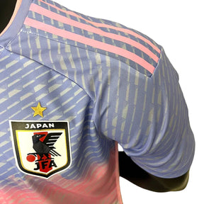 Camisa Seleção do Japão II (Away) 23/24 - Jogador Masculina - Rosa, Roxo e Branco