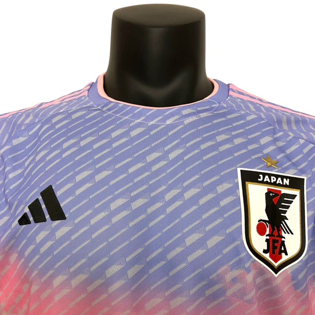 Camisa Seleção do Japão II (Away) 23/24 - Jogador Masculina - Rosa, Roxo e Branco