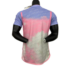 Camisa Seleção do Japão II (Away) 23/24 - Jogador Masculina - Rosa, Roxo e Branco