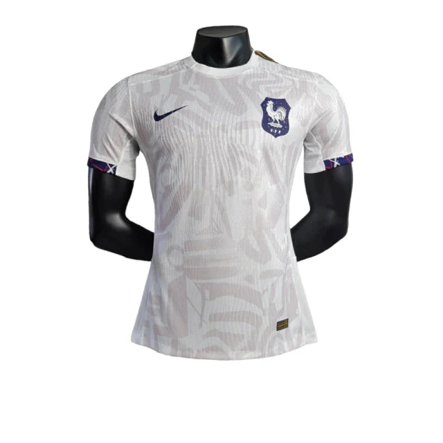 Camisa Seleção da França II (Away) 23/24 - Jogador Masculina - Branco