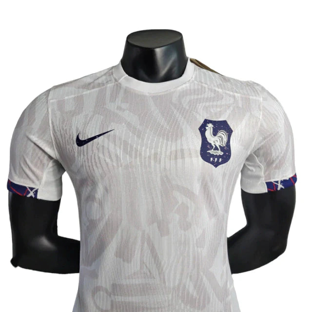 Camisa Seleção da França II (Away) 23/24 - Jogador Masculina - Branco
