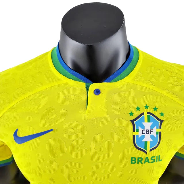 Camisa Seleção do Brasil I (Home) 23/24 - Jogador Masculina - Amarelo