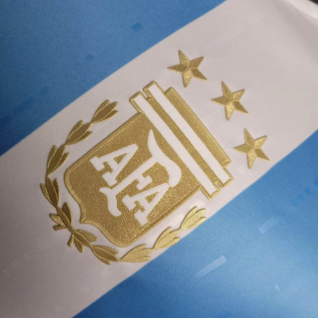 Camisa Seleção da Argentina I (Home) 24/25 - Jogador Masculina - Branco e Azul